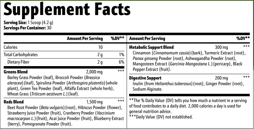 greens powder supplement 